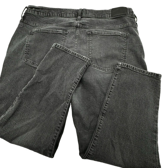 MADEWELL | Size 35 Perfect Vintage Crop Jeans Stretch Denim Pants Gray Black - Picture 3 of 13